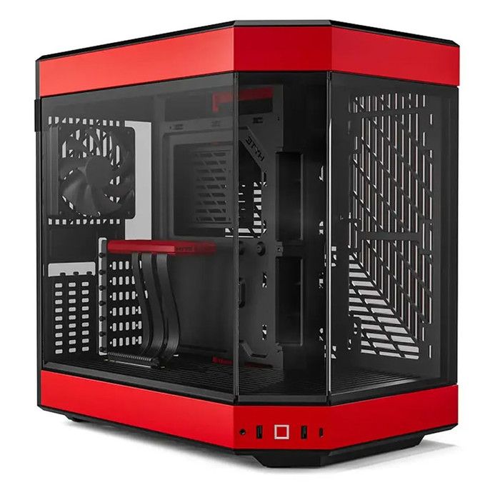 Boîtier d'ordinateur - HYTE - Y60 RD ATX - Rouge - Filaire - Technologie optique