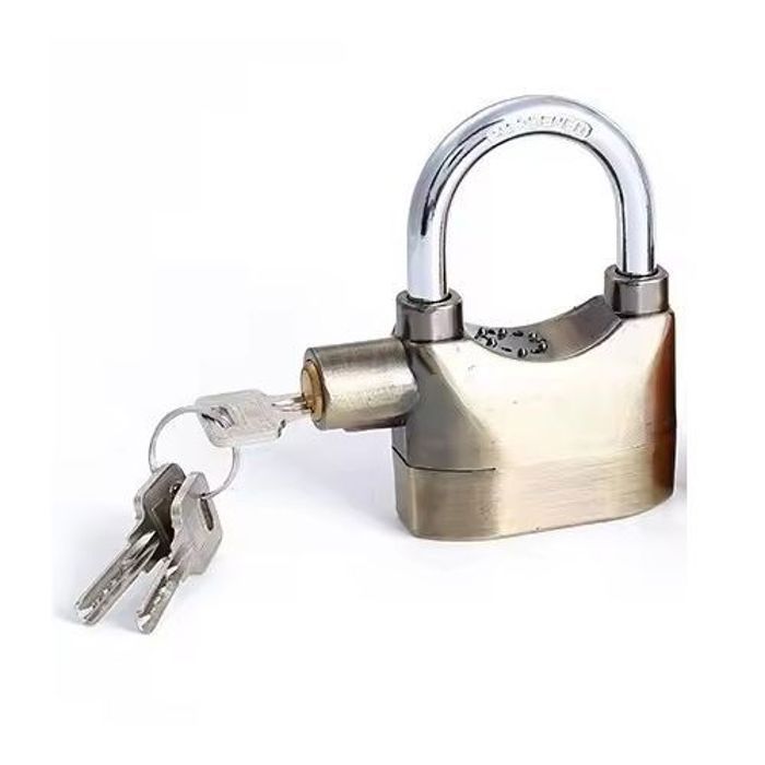 Antivol Serrure d'alarme Cadenas de Porte Vélo Moto Serrure 110 décibel