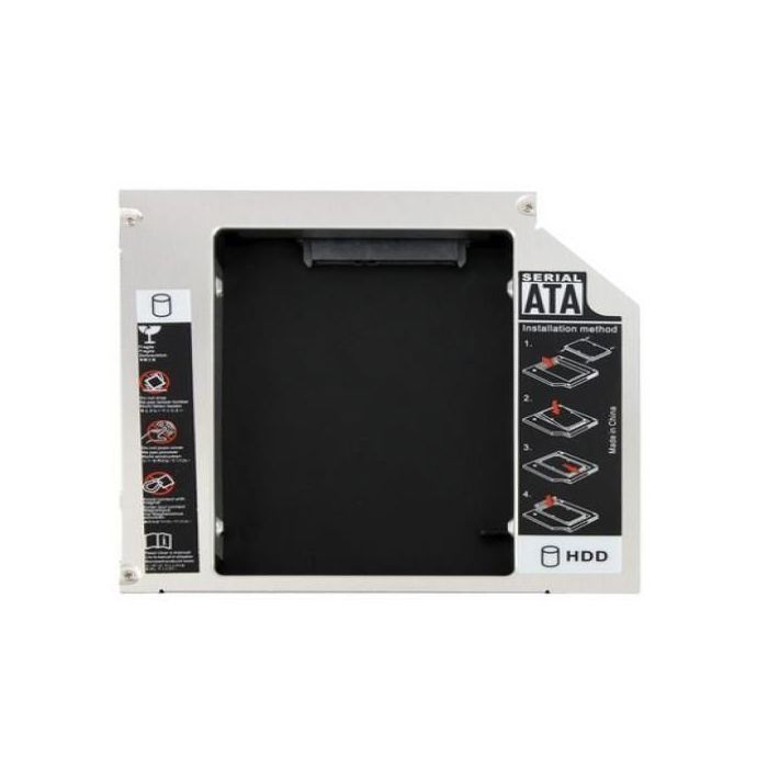 2.5" Second HDD Caddy, SATA to SATA Hard Drive , 9.5mm CD/DVD-ROM