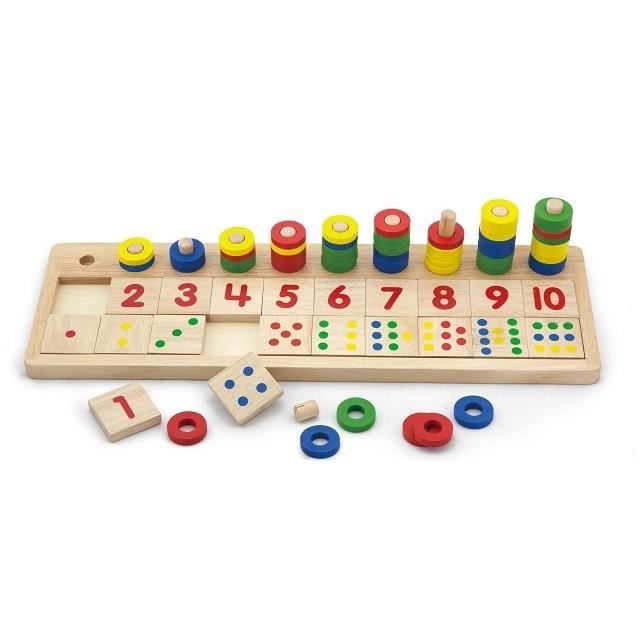 Jouet éducatif - NEW CLASSIC TOYS - 1604 - Apprendre à compter - 3 ans et plus - 415x130x75 cm