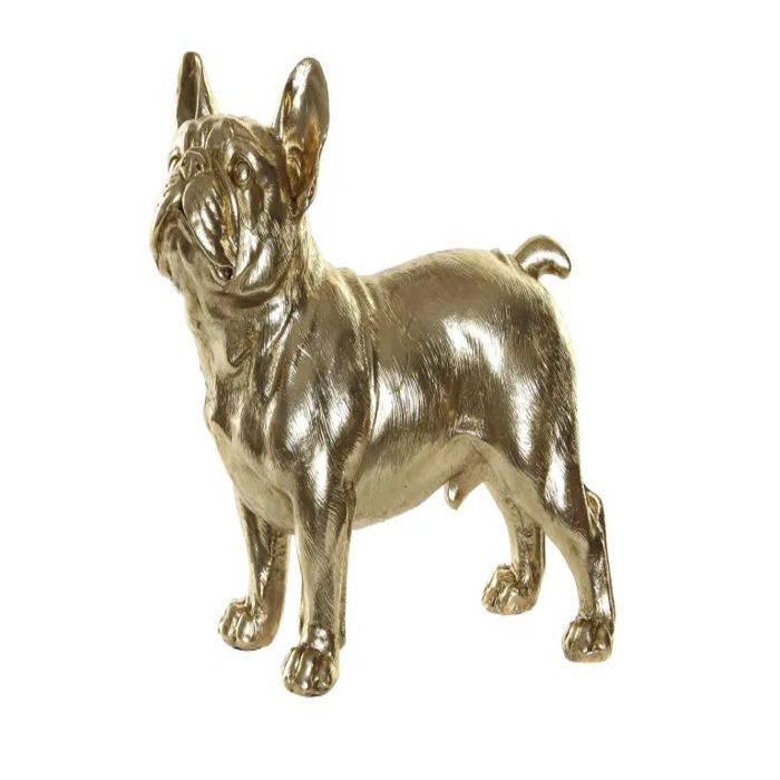 BULLDOG DOG GOLDEN figure en résine 39X17X31,5