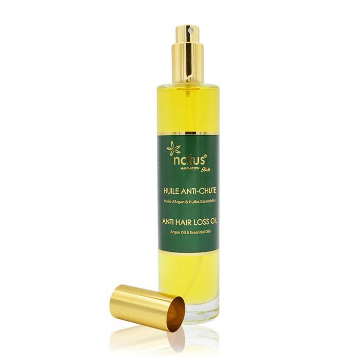 Huile anti chute Huile d'argan et huile essentielle de romarin 100ml