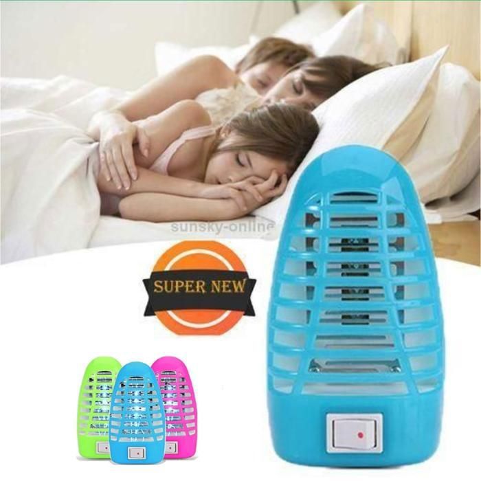 Lampe anti-moustiques electrique multifonction (Couleur aléatoire)