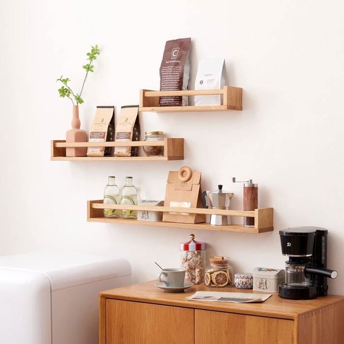 Étagère Flottante Etagere Murale en Bois Massif MDF Étagères Murales pour Chambre d'enfant