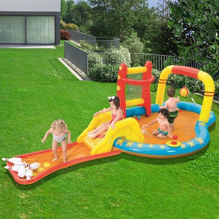 Bestway Mini-parc Aquatique Gonflable Plus Accessoires Centre de jeux 4.35 x 2.13 x1.17M