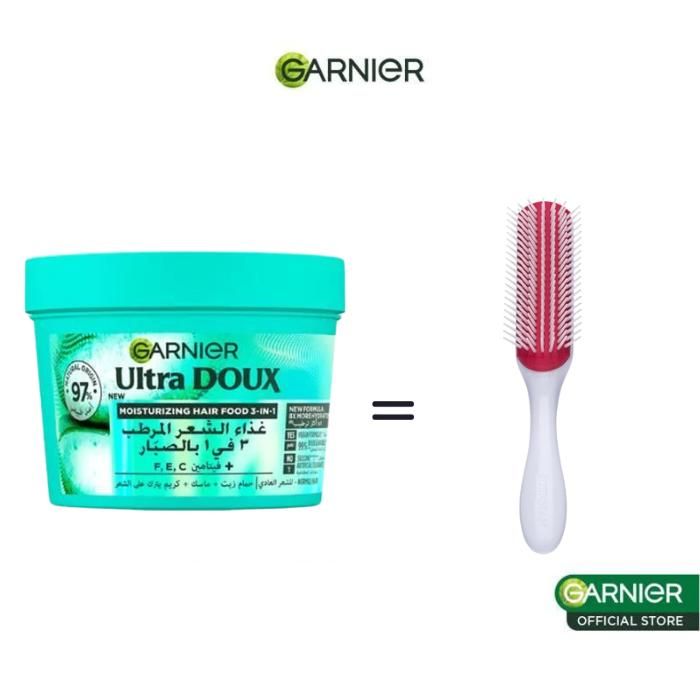 offre capillaire : Masque Hair Food Aloe Vera + Brosse Denman offerte