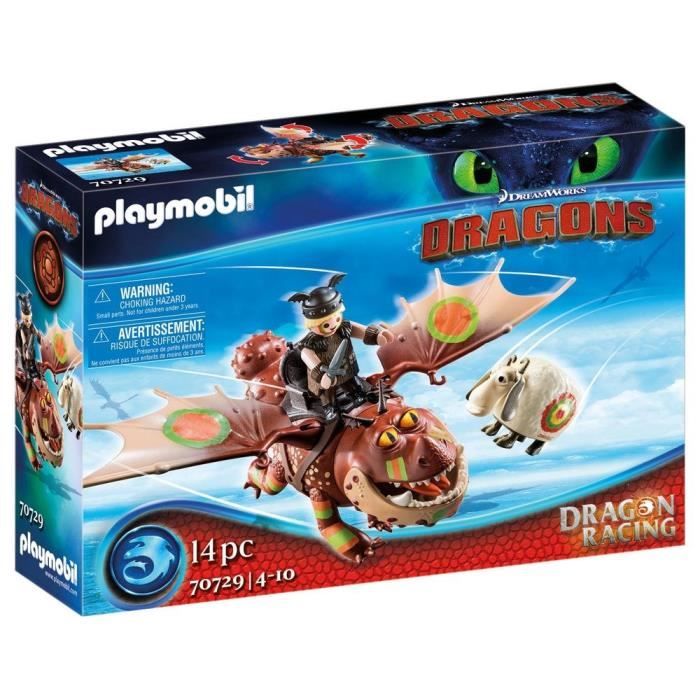 PLAYMOBIL - Dragon Racing - Varek et Bouledogre - 4 ans - Mixte - Enfant