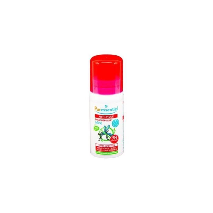 Puressentiel Anti-Pique Bébé Spray Répulsif Moustiques 60ml