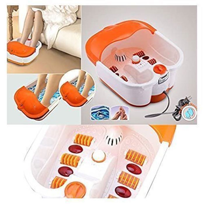 Spa Masseur à Rouleaux de Bain de Pieds - Foot Spa Bath And Roller Massager - Multi-Couleur