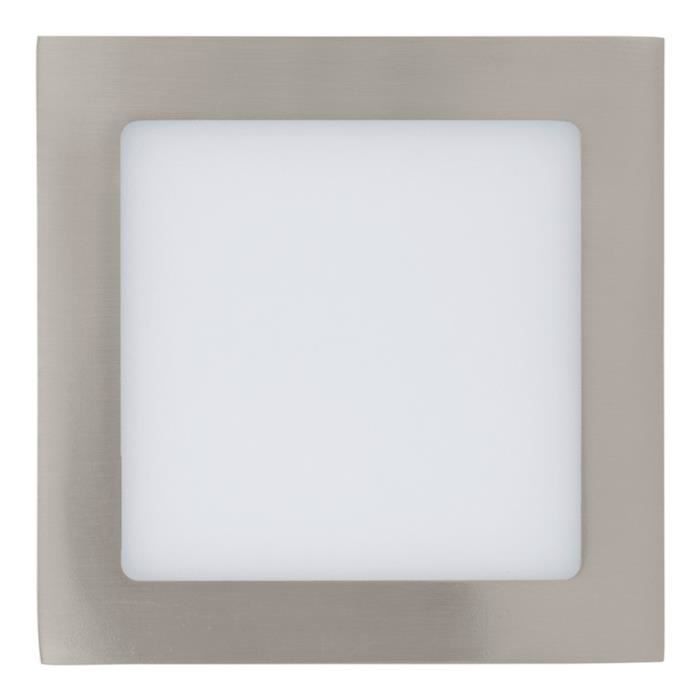 Luminaire encastrable - Eglo - Fueva 1 - LED 10.95W - 1200 Lm - Nickel mat