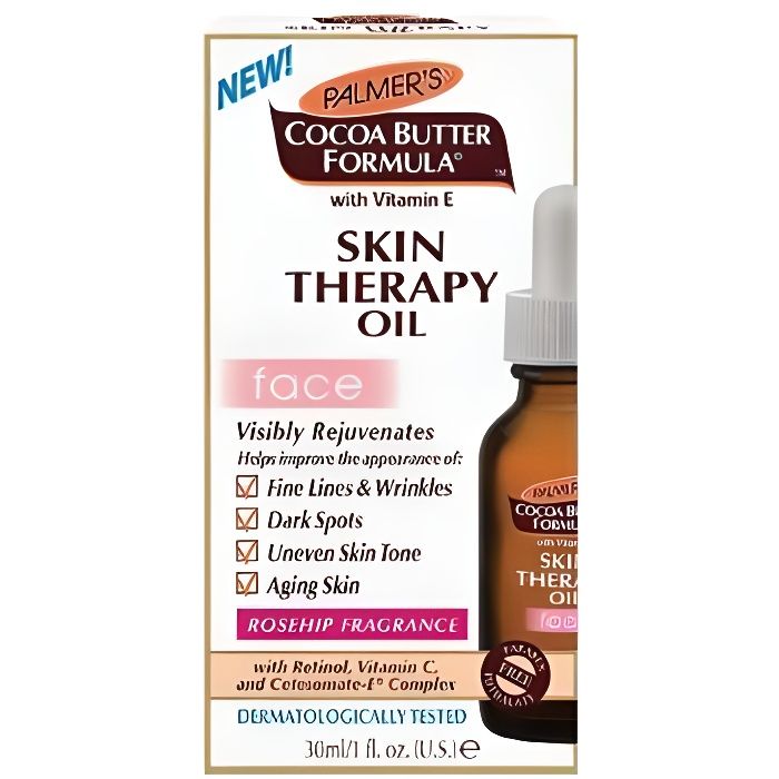 Palmer's Beurre de Cacao Huile de Soin Anti-Âge Visage Rose 30ml
