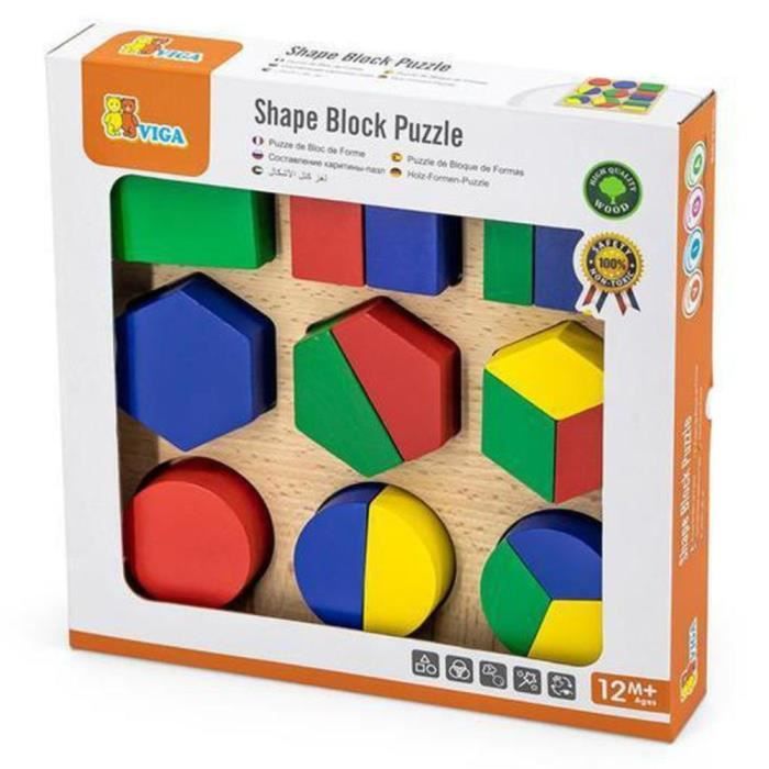 Viga - Puzzle de blocs de forme - Jeux Educatifs - Dès 3 ans