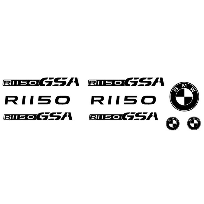 Planche XXL 9 Stickers BMW R1150 GSA