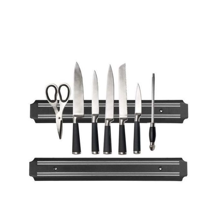 Bande magnétique pour couteaux, barre de couteaux, porteustensiles de cuisine