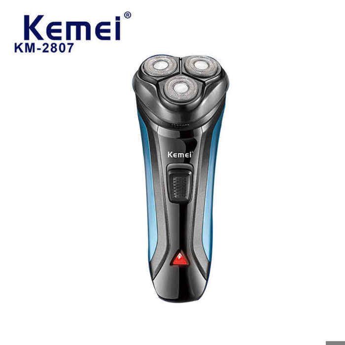 Kemei – Rasoir électrique à 3 têtes, Rechargeable, sans fil - KM-2807