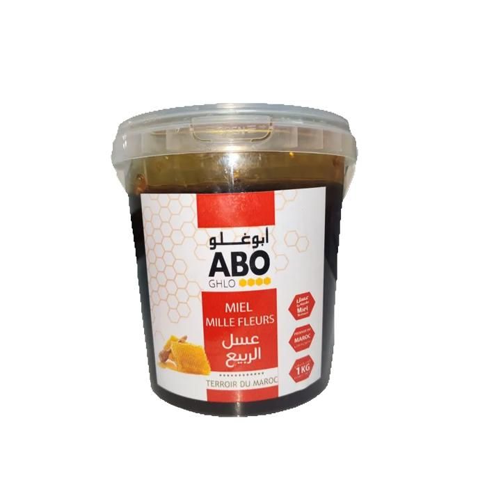 Miel multifleurs en pot en plastique 1Kg - ABOGHLO