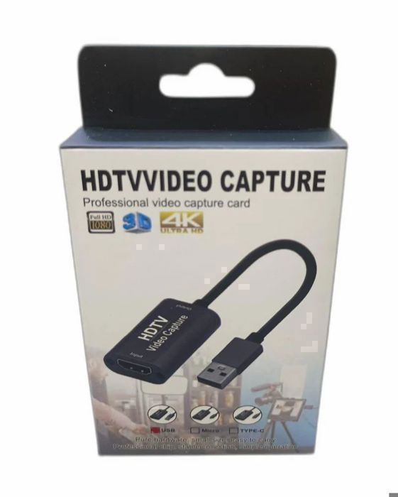 Video Capture HDMI To USB 4K 1080P 60HZ for Windows Linux Android MacOS