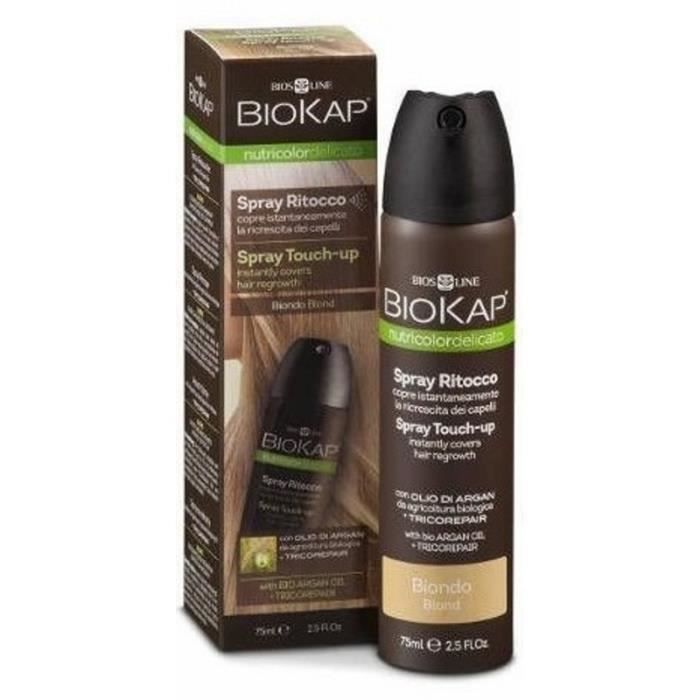 Spray touch-up castaño rubio BIOKAP 75 ml BIO