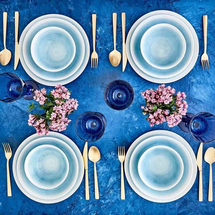 Assiette Plate Pure Céramique Bleue (20 cm)