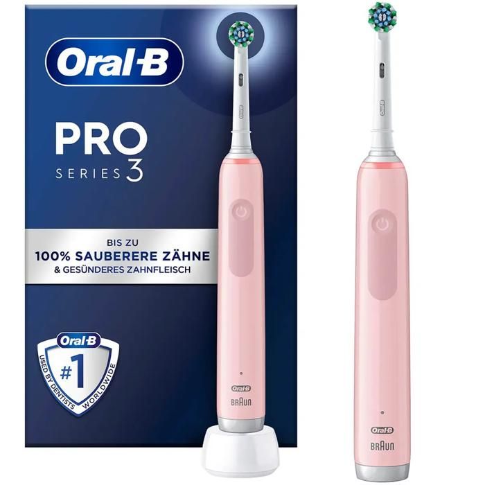 Oral-B Pro 3 3000 Cross Action eltandborste Rosa