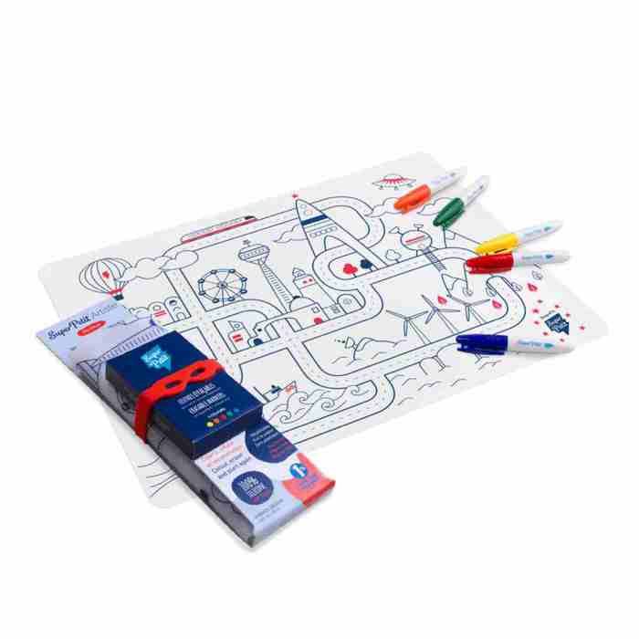 Set en silicone à colorier - Circuit