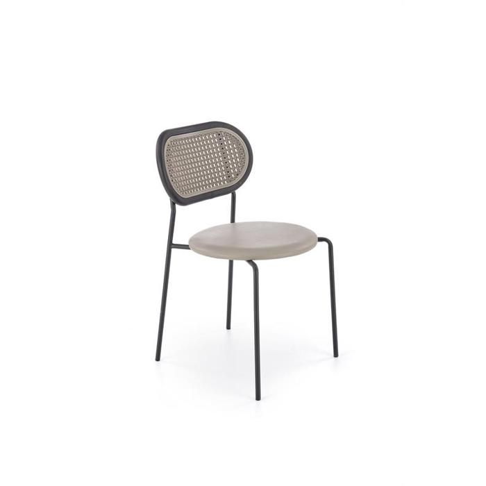 LUNA Chaise de salle à manger empilable - Gris