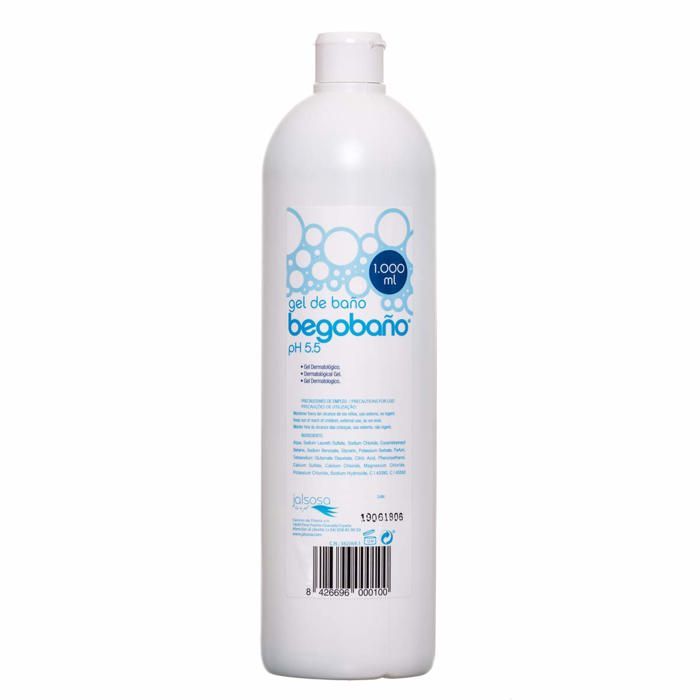 Gel dermatologique - Begobano - 1 Litre - Hydratant - Doux - Pour tous types de peau