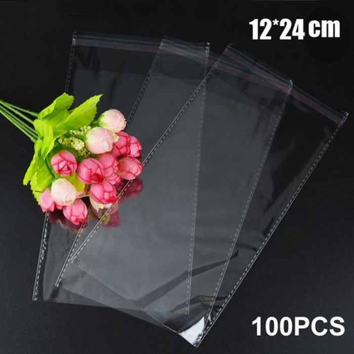 100 pcs - sachets des bijoux - 12 cm/ 24 cm