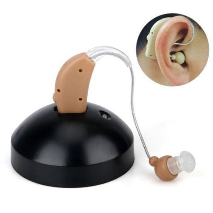 Nouveau Rechargeable Auditifs Derrière L'oreille Personal Sound Voix Amplificateur