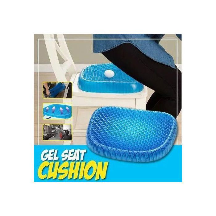 Coussin de siège orthopédique de gel doux relaxant respirable et confortable, Voiture Bureau Chaise