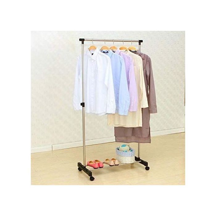 Porte-Vêtements - COD - Télescopique - Acier Inoxydable - Réglable en Hauteur