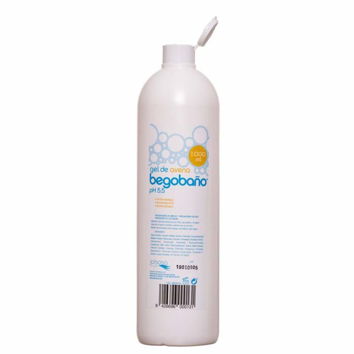 Gel dermatologique - Begobano - Avoine - 1 Litre - Hydratant - Doux parfum floral