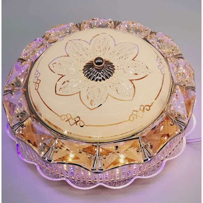Plafonnier En Verre, LED, Vintage, 30Cm , PINK/3000K/4000K/6500K