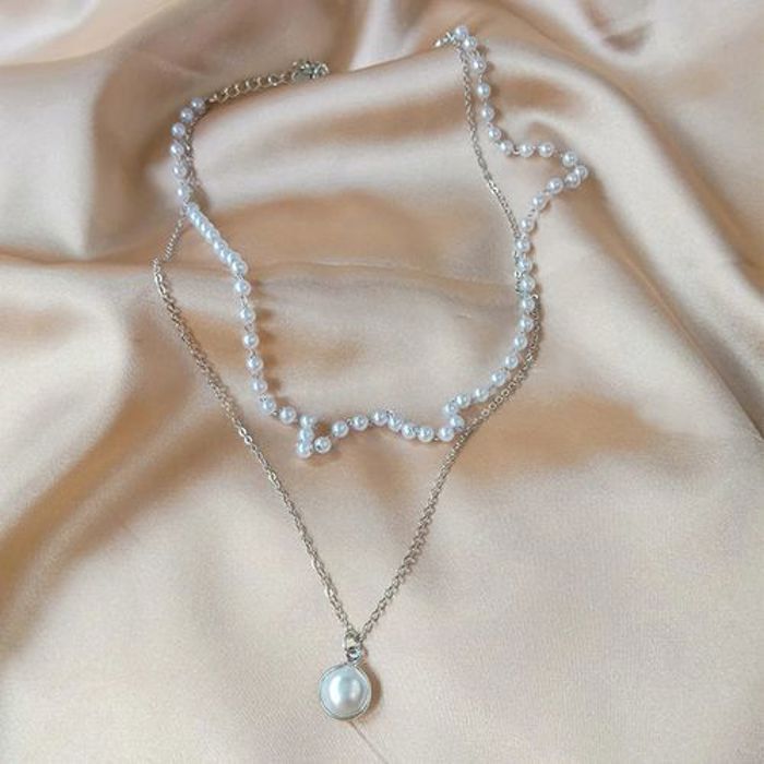 Collier en perles - GENERIC - Mode 2021 - Argenté - Bijoux de luxe - Femme