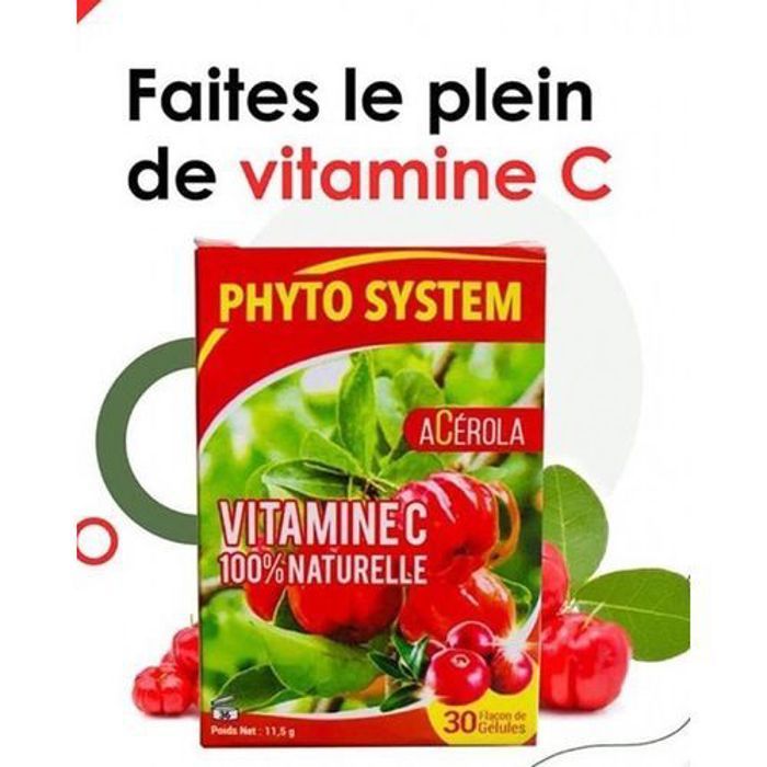 Acerola vitamine c 100 % naturelle
