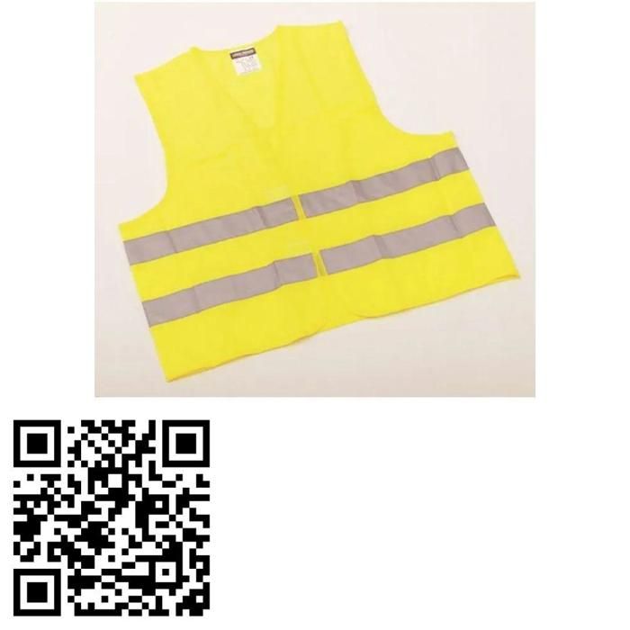 Gilet haute visibilité professionnel en polyester réfléchissant