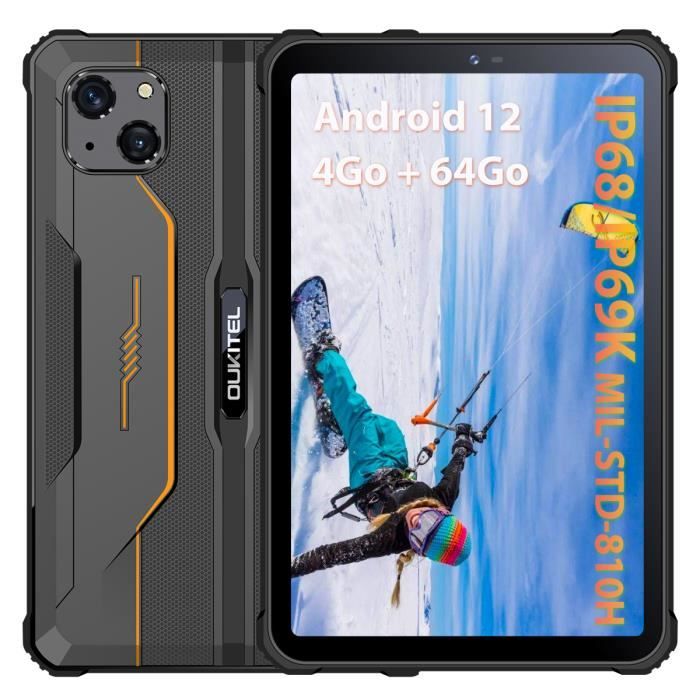  OUKITEL 10in Tablet Android12 20000mAh RT2 Rugged Tablet  8GB+128GB 1TB Tablet, Waterproof Tablet 4G LTE Dual SIM+5G WiFi Smart Tablet  16MP+16MP Camera 33W Fast Charging/IP68/IP69K/OTG/T-Mobile : Electronics