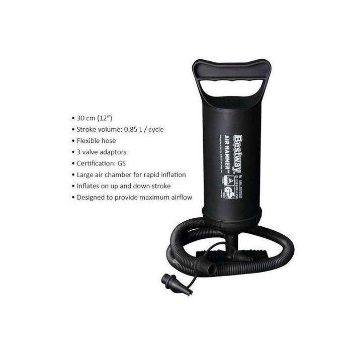 Bestway Pompes de gonflage manuelle air Hammer 30cm (12”)