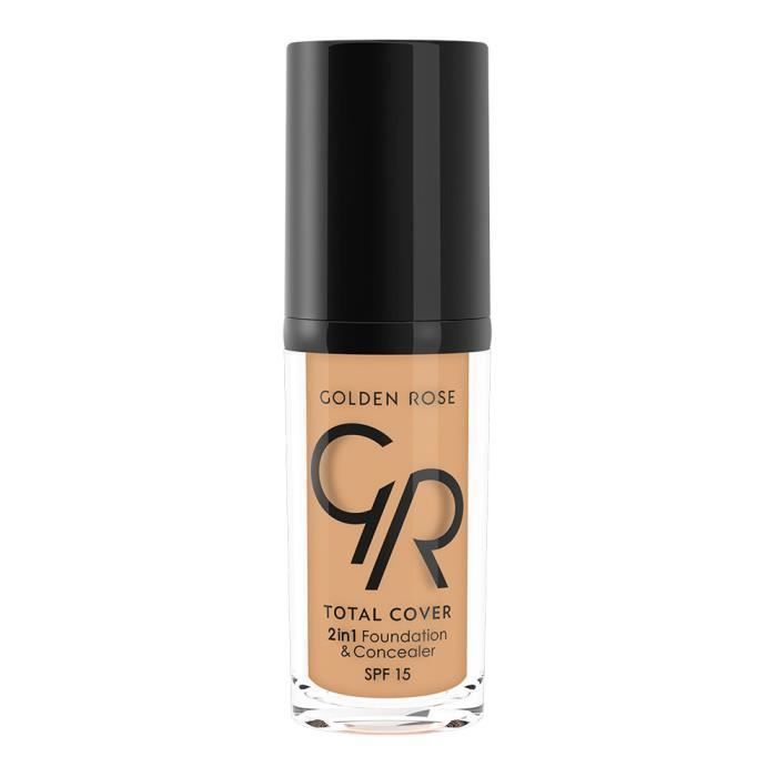Fond de teint 2 en 1 - Total Cover - N13 Natural Tan - 30 ml - Tous types de peau