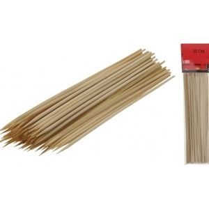 100 GRAND PIQUES EN BOIS 30CM BROCHETTE BARBECUE