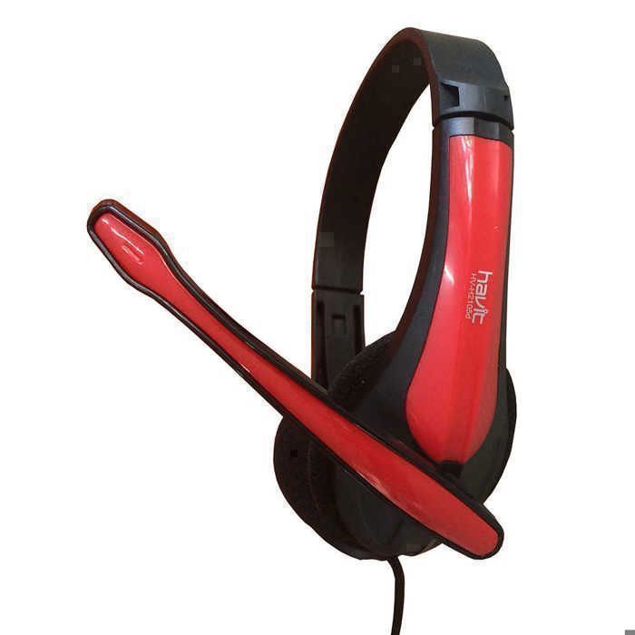 Casque - HAVIT - H2105D - Filaire - Noir/Rouge - 40mm Haut-parleur