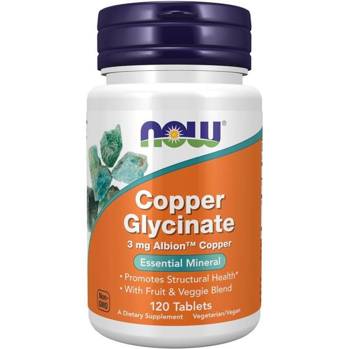 Copper Glycinate Cuivre 3 mg 120 Tablets