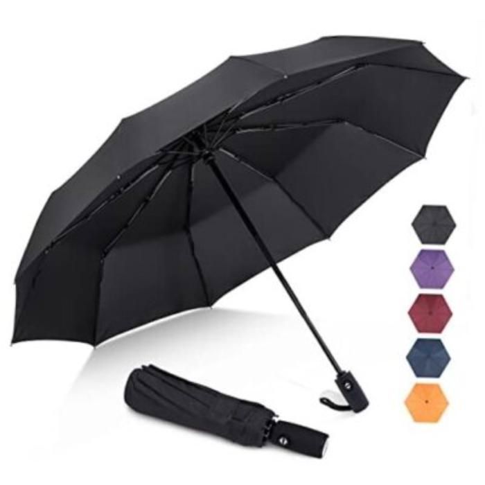 Parapluie pliant automatique homme femme (Couleur aléatoire)