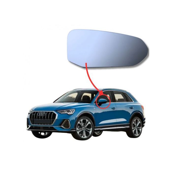 Verre Retroviseur droit Pour Audi Q3 (F3B)