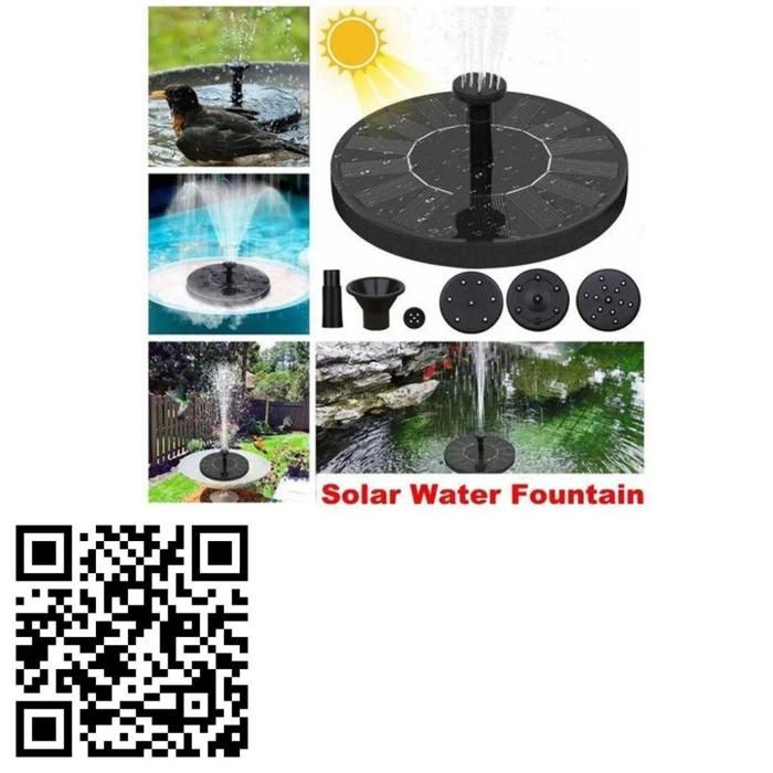 Décorez votre jardin avec une fontaine solaire flottante pour bain d’oiseaux