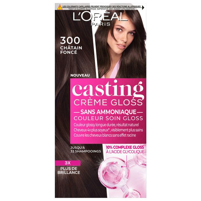 L'Oréal Casting Crème Gloss Coloration Châtain Foncé Corsé 300