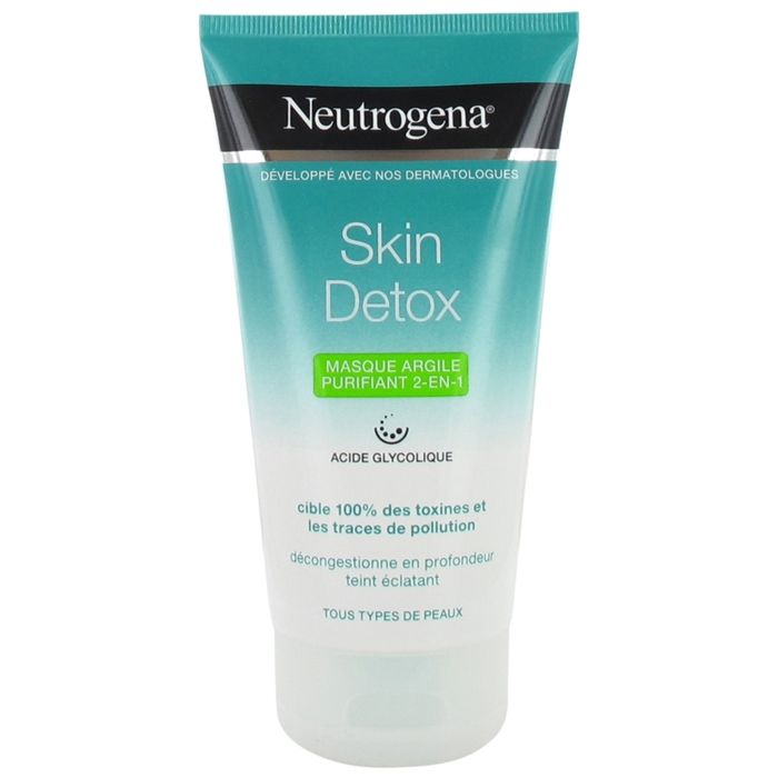 Masque - Neutrogena - Skin Detox - 2 en 1 - 150ml - Sans parabène