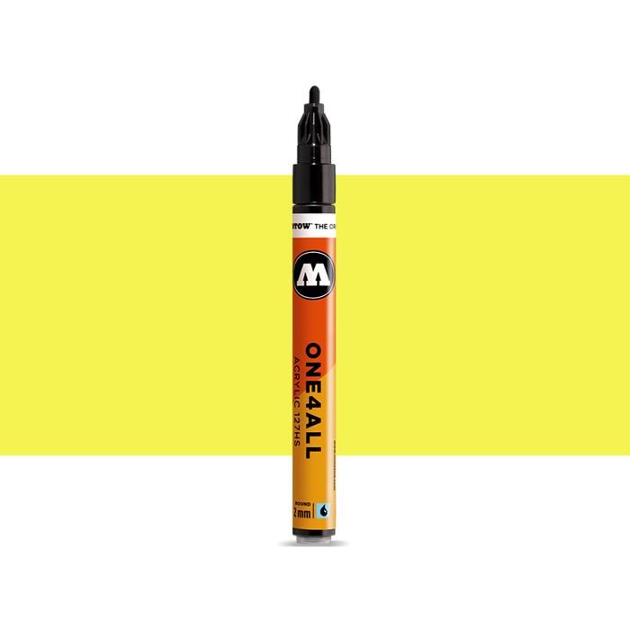 MARQUEUR PEINTURE ACRYLIQUE ONE4ALL - 2 mm - 220-Jaune Néon Fluo-41