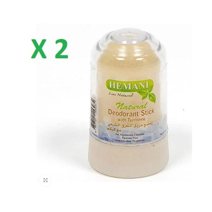 Hemani X2 Déodorant Stick au Curcuma Sans aluminium Chloride