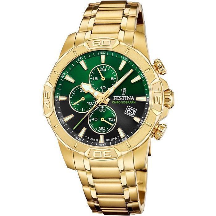 Montre - Festina - Timeless Chronograph - Chronographe - Étanche 10 ATM - Boîtier 45 mm